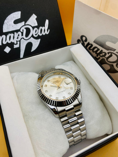 Rolex Stainless Steel 40mm Silver with (Silver Dial) Kangaroo