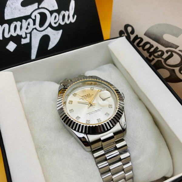 Rolex Stainless Steel 40mm Silver with (Silver Dial) Kangaroo