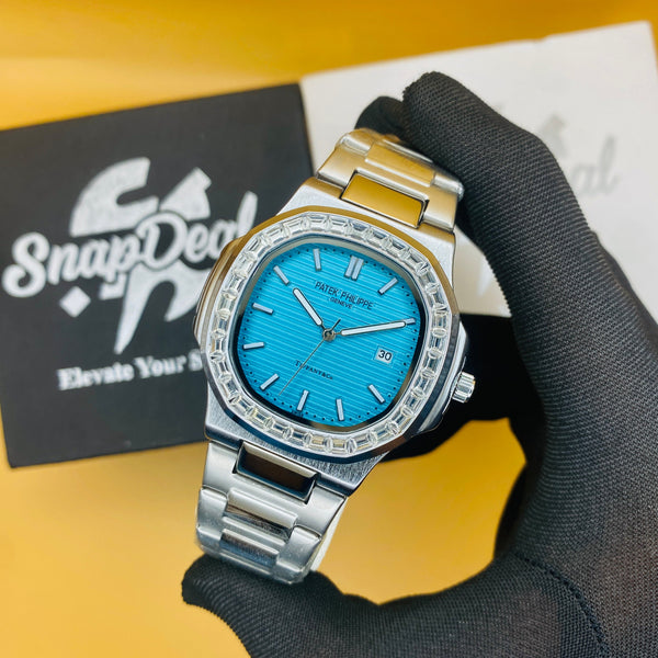 Patek Philippe Geneve Silver with (tiffany Dial)