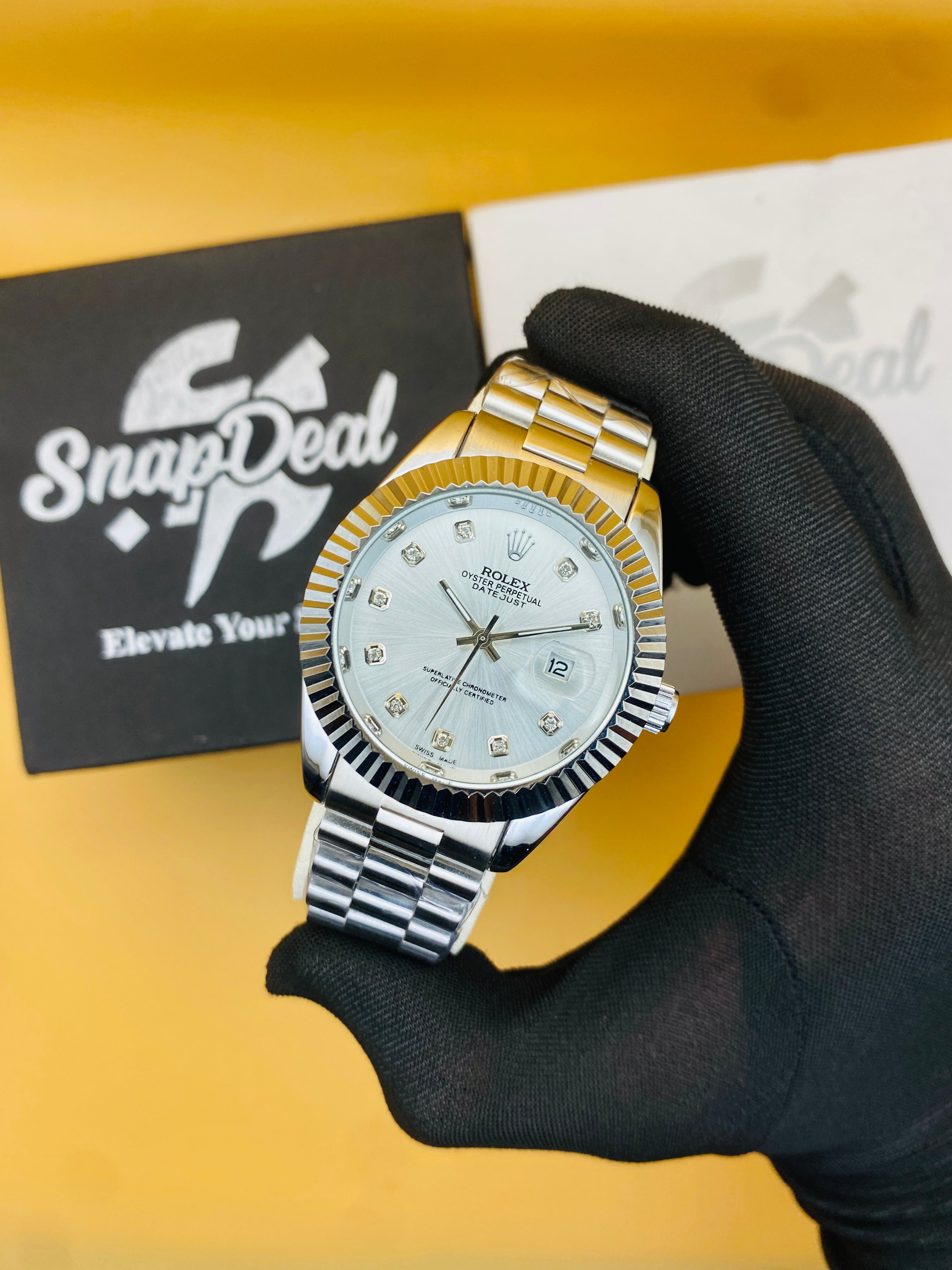 Rolex Stainless Steel 40mm Silver with (Silver Dial) Kangaroo