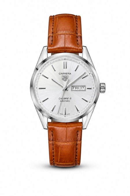 Tag Caliber 5 Brown Leather Strap