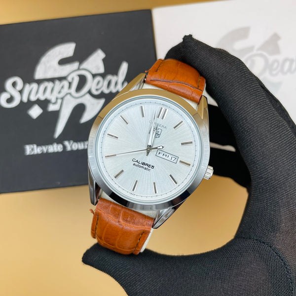 Tag Caliber 5 Brown Leather Strap