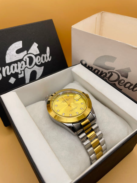 RLX Golden-Silver with (Golden Dial)