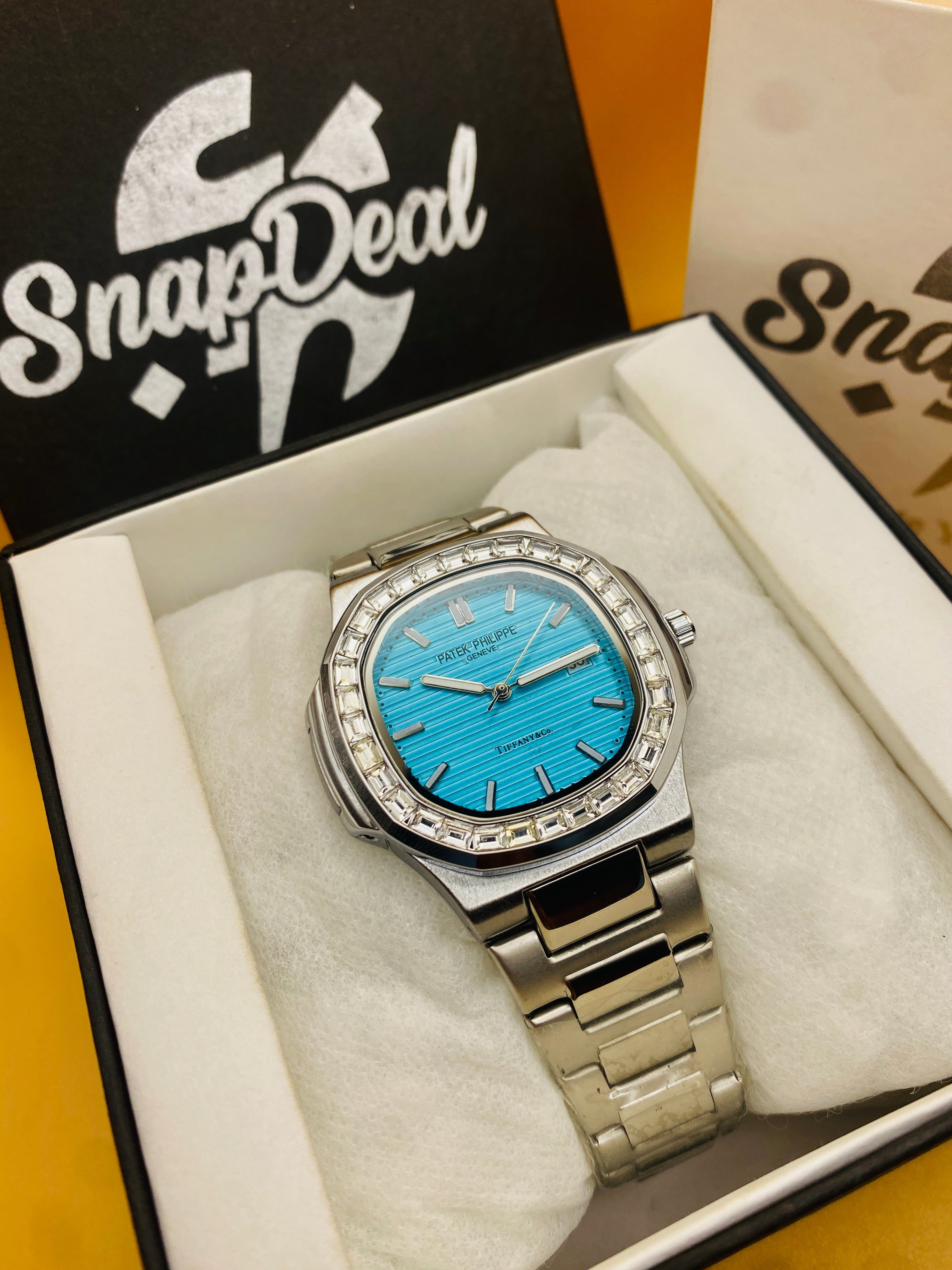 Patek Philippe Geneve Silver with (tiffany Dial)