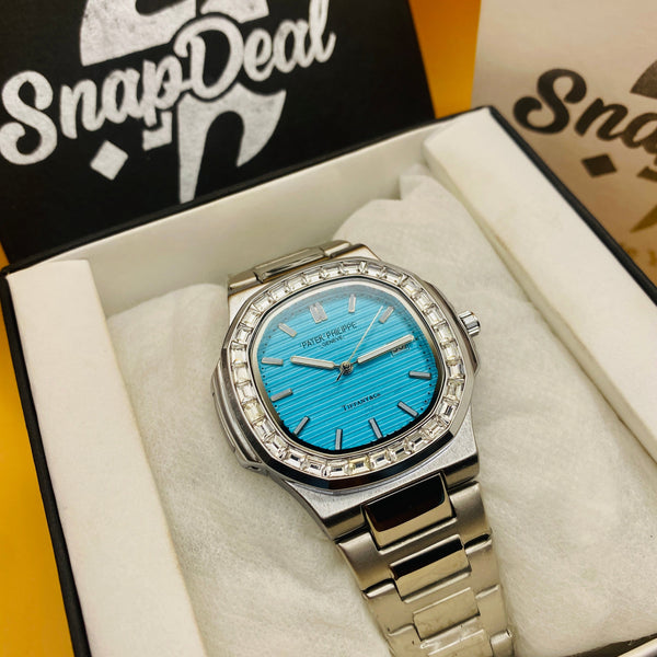 Patek Philippe Geneve Silver with (tiffany Dial)