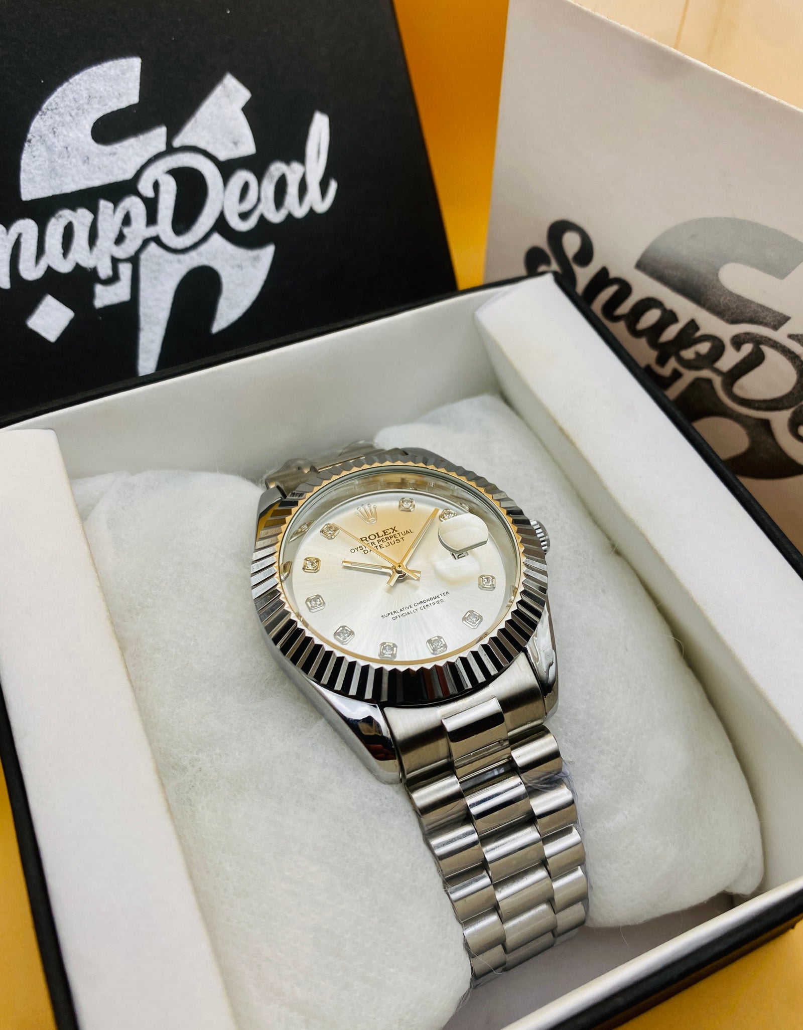 Rolex Stainless Steel 40mm Silver with (Silver Dial) Kangaroo