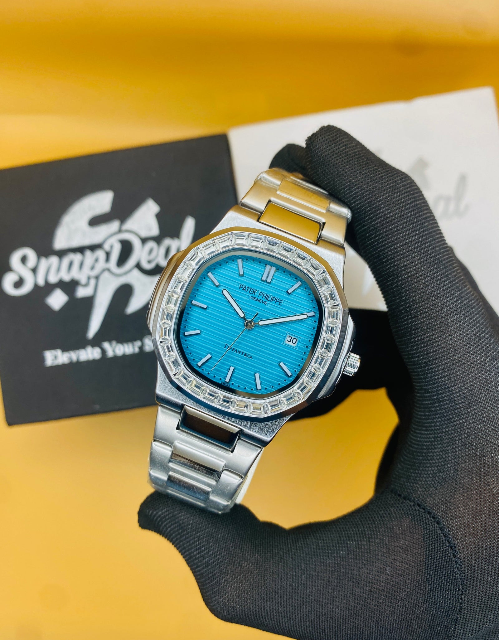 Patek Philippe Geneve Silver with (tiffany Dial)