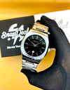 Bestwin Stainless Steel Silver with (Black Dial)