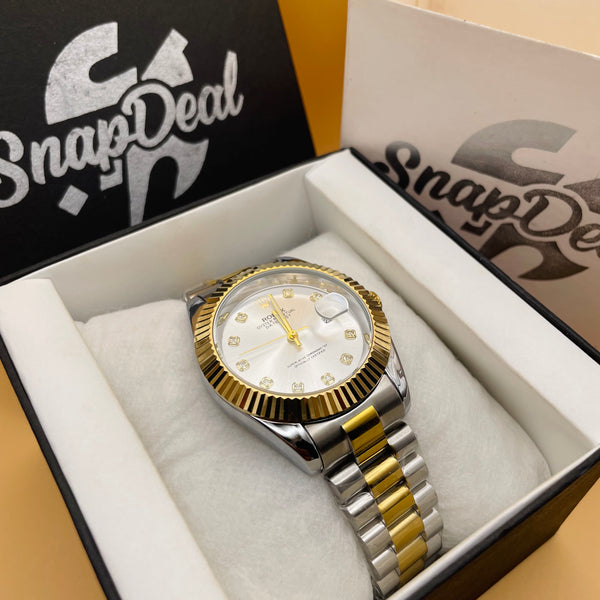 RLX Golden-Silver with (White Dial) Kangaroo