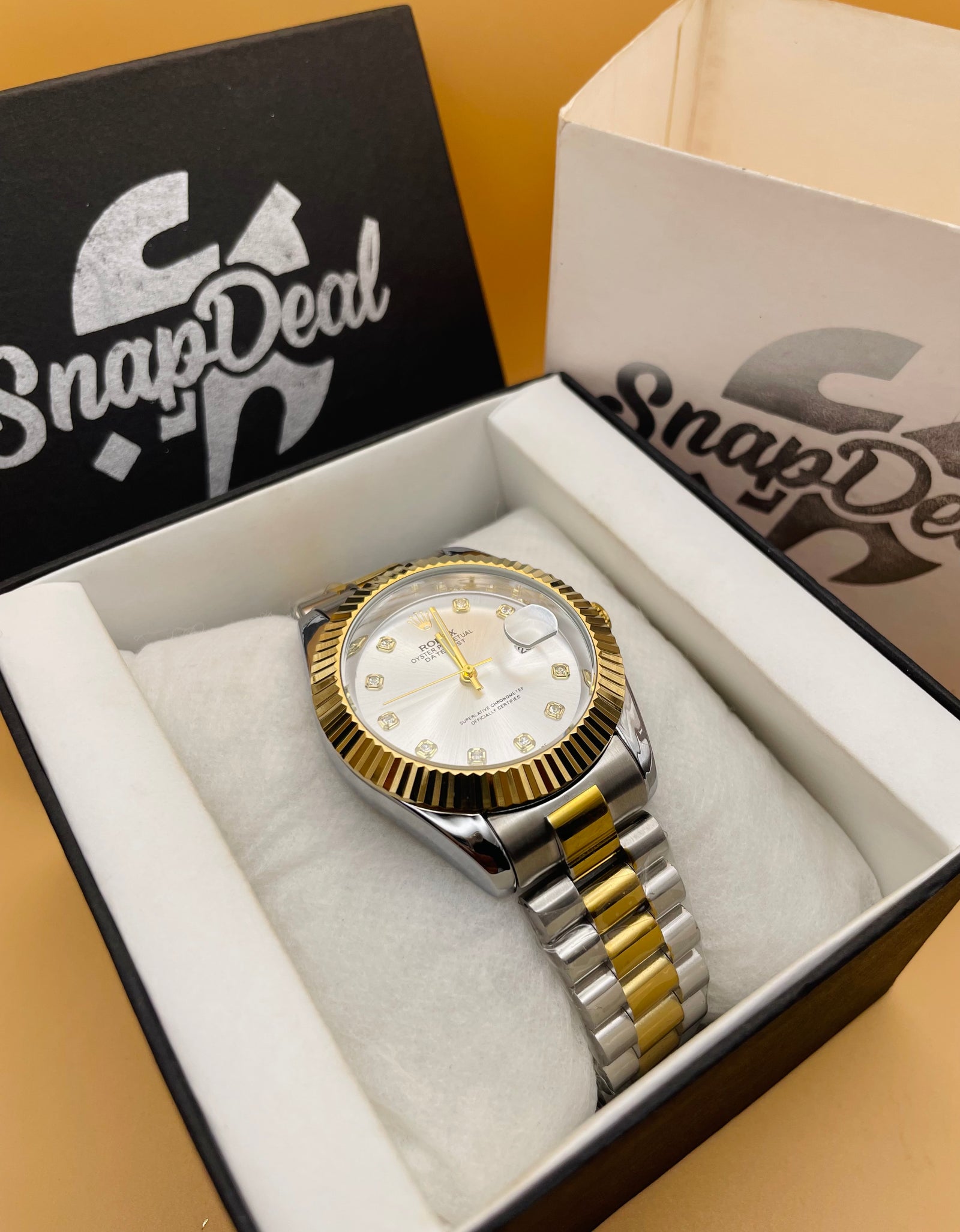 RLX Golden-Silver with (White Dial) Kangaroo
