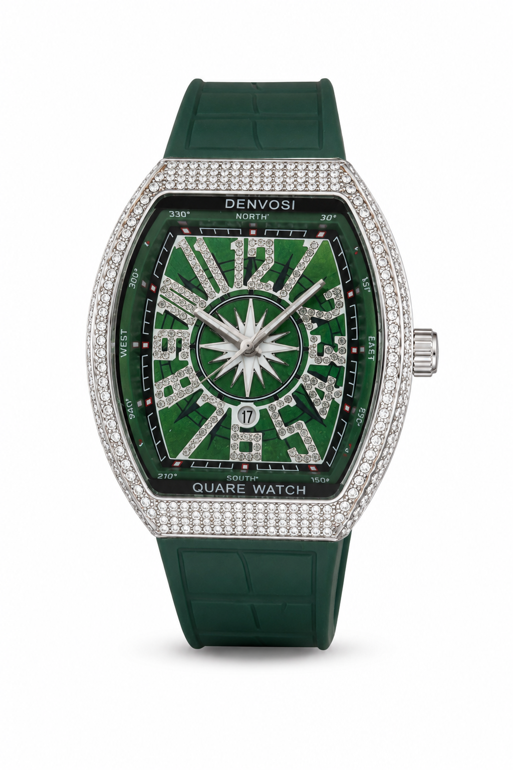 F-M Diamond Green Strap