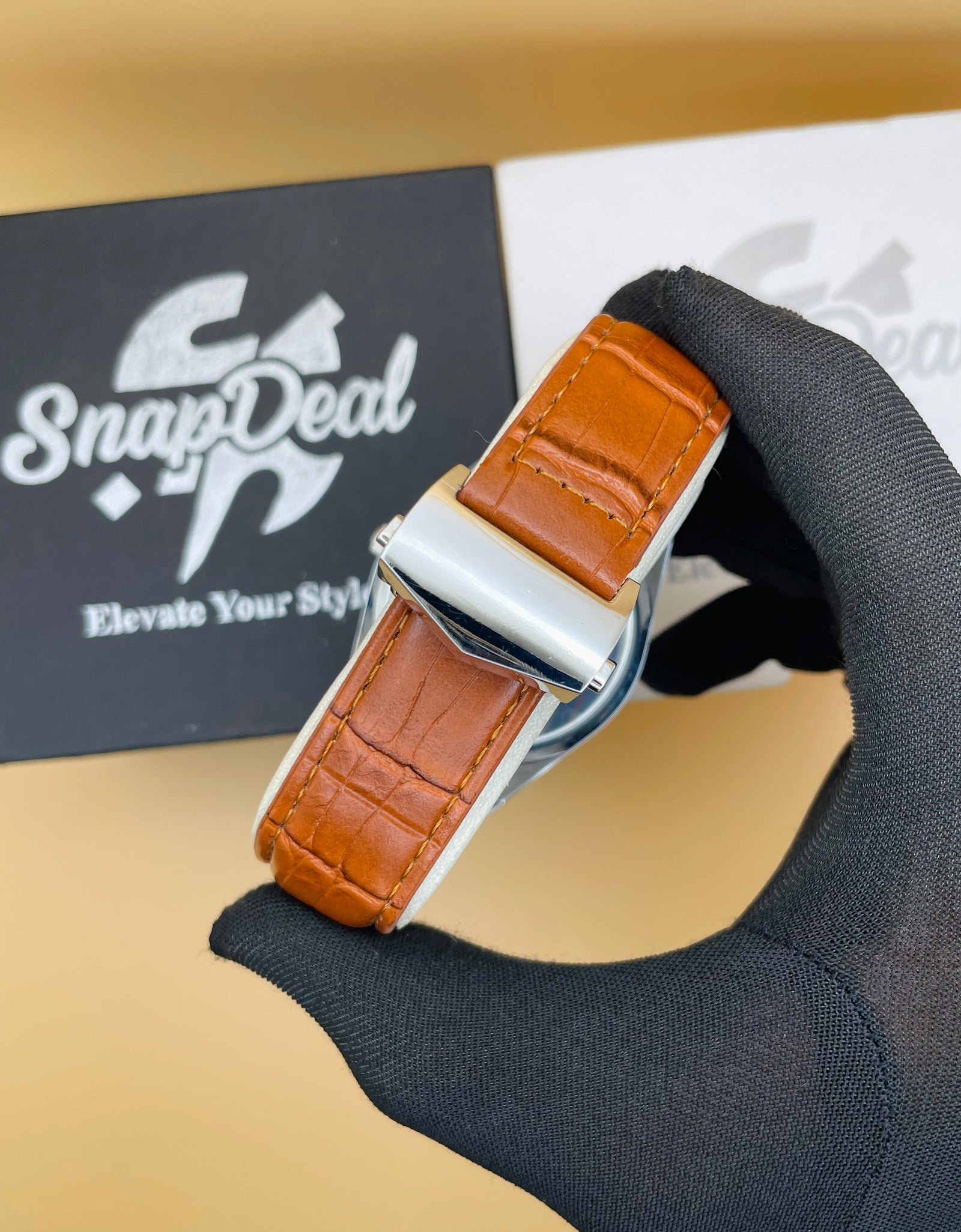 Tag Caliber 5 Brown Leather Strap