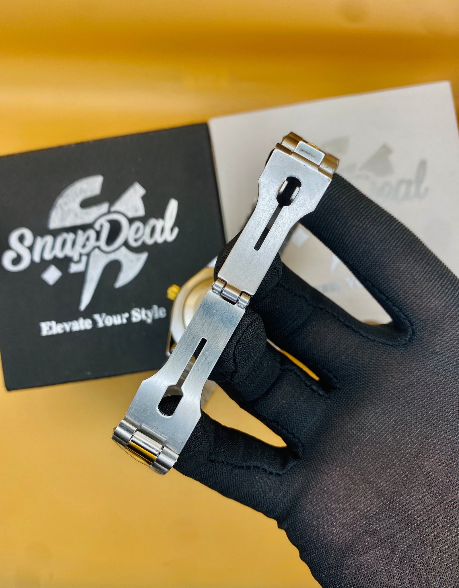 Rolex Stainless Steel 40mm Two Tone Golden-Silver with (White Dial) Day-Date