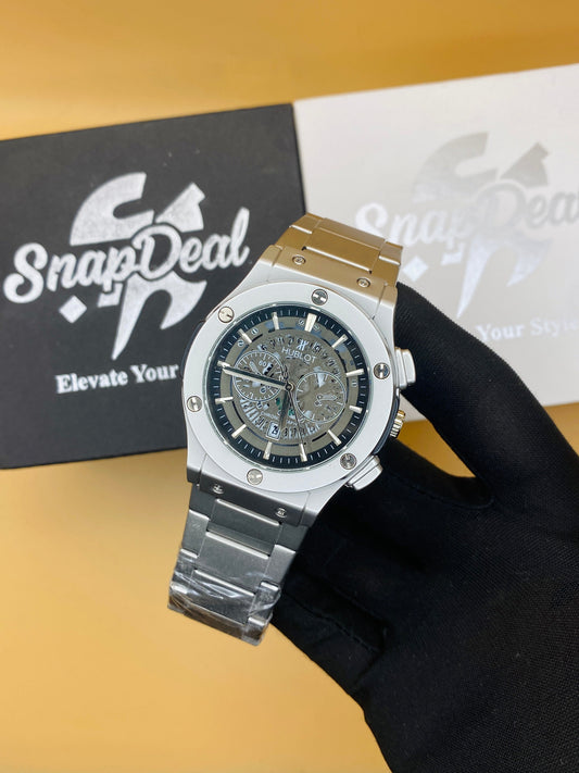 HUBLOT Skeleton Black (Silver)