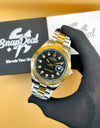 Rolex Stainless Steel 40mm Two Tone Golden-Silver with (Black Dial)