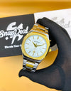 Bestwin Stainless Steel Silver with (White Dial)
