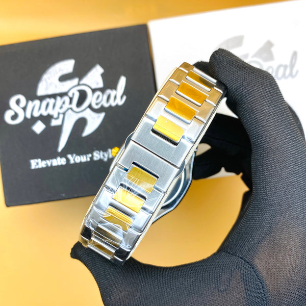 Bestwin Stainless Steel Silver with (Golden Dial)