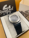 P-P Blue Leather Strap Master Lock - Dial (Blue-Silver)