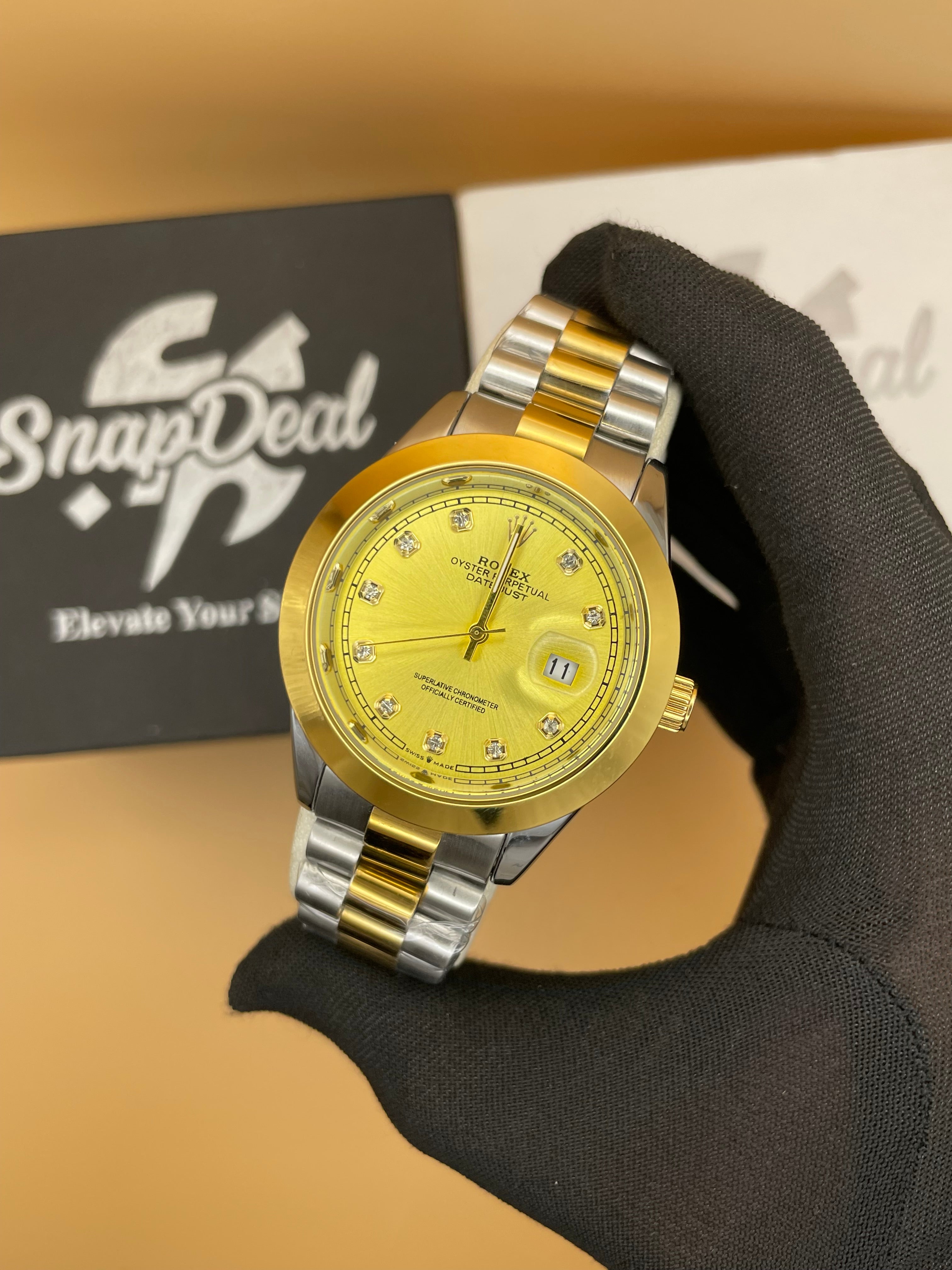 RLX Golden-Silver with (Golden Dial)