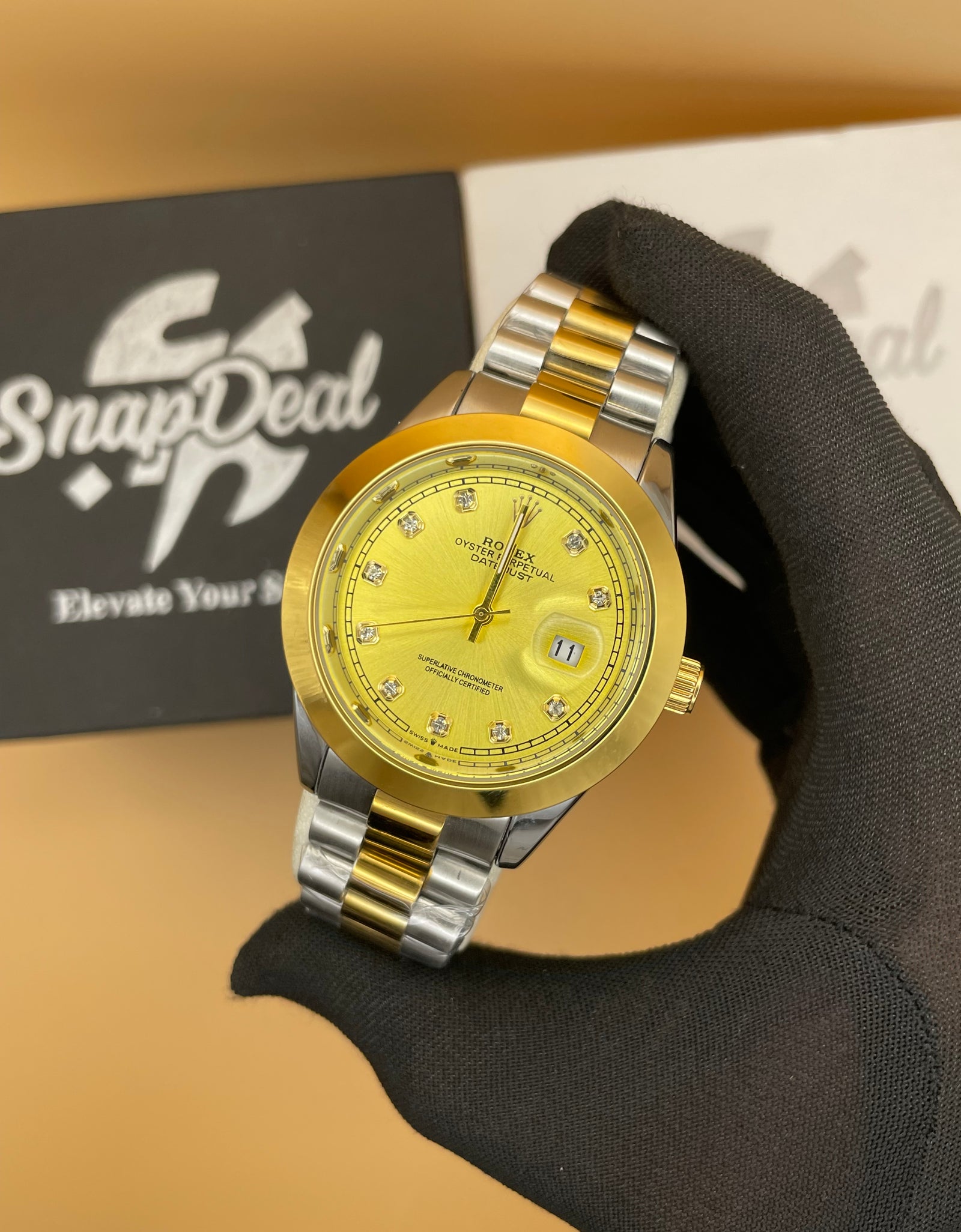 RLX Golden-Silver with (Golden Dial)