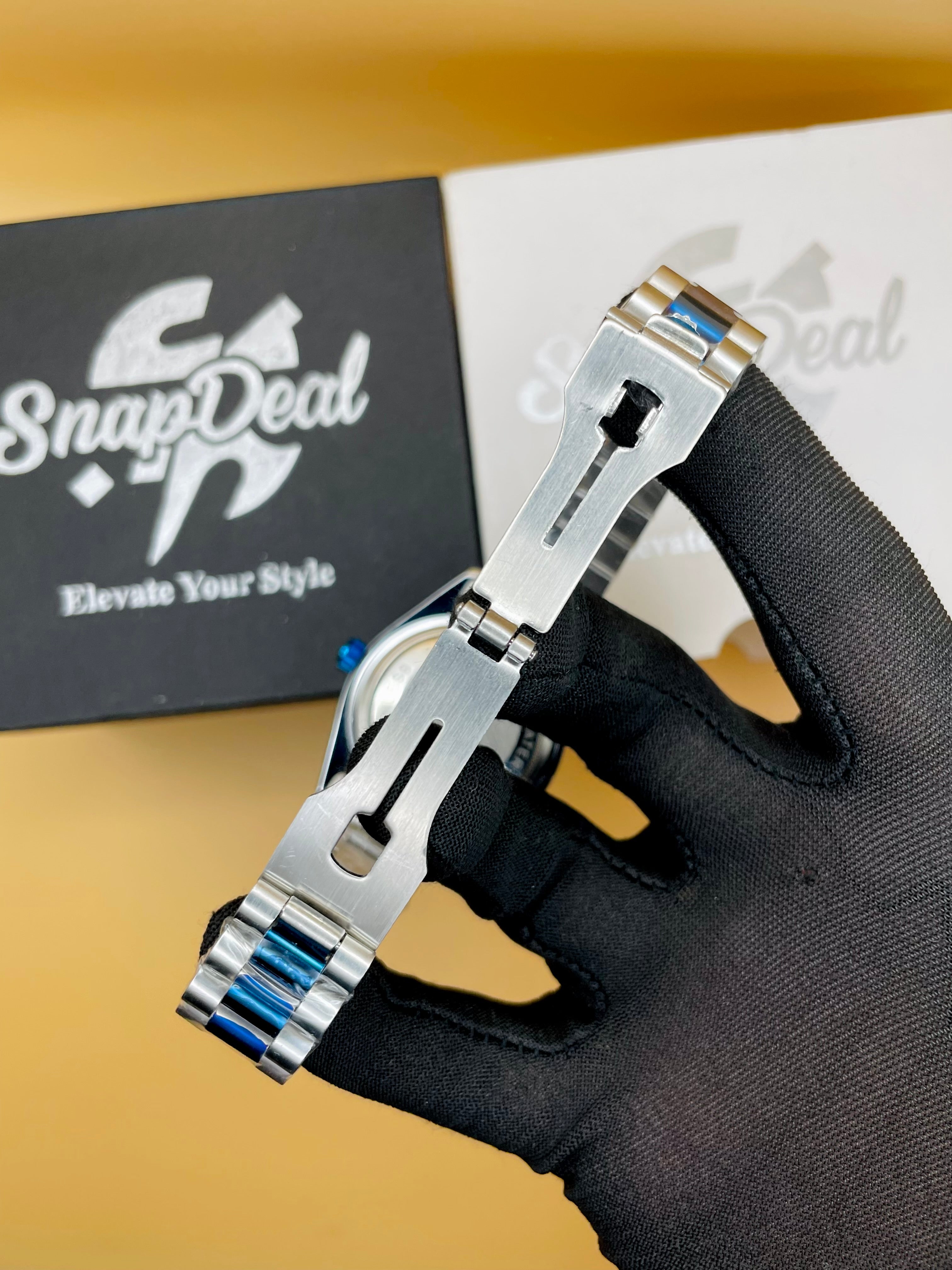 RLX Blue-Silver with (White Dial) Kangaroo