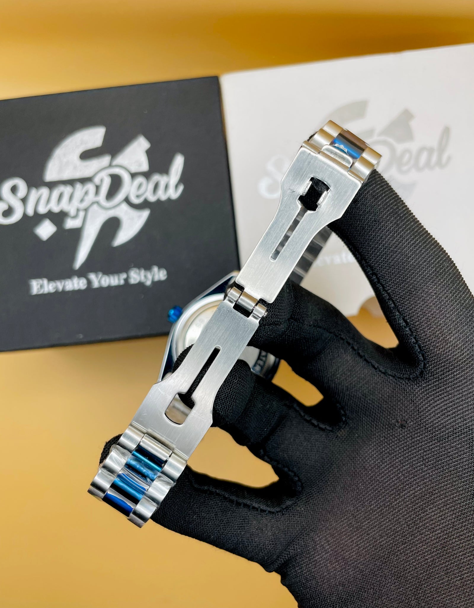 RLX Blue-Silver with (White Dial) Kangaroo