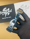 P-P Blue Leather Strap Master Lock - Dial (Blue-Silver)