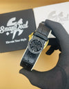 PATEK PHILLIPE Black Leather Strap Master Lock - Dial (Black-Silver)