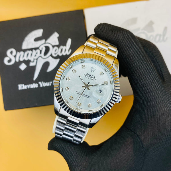 Rolex Stainless Steel 40mm Silver with (Silver Dial) Kangaroo