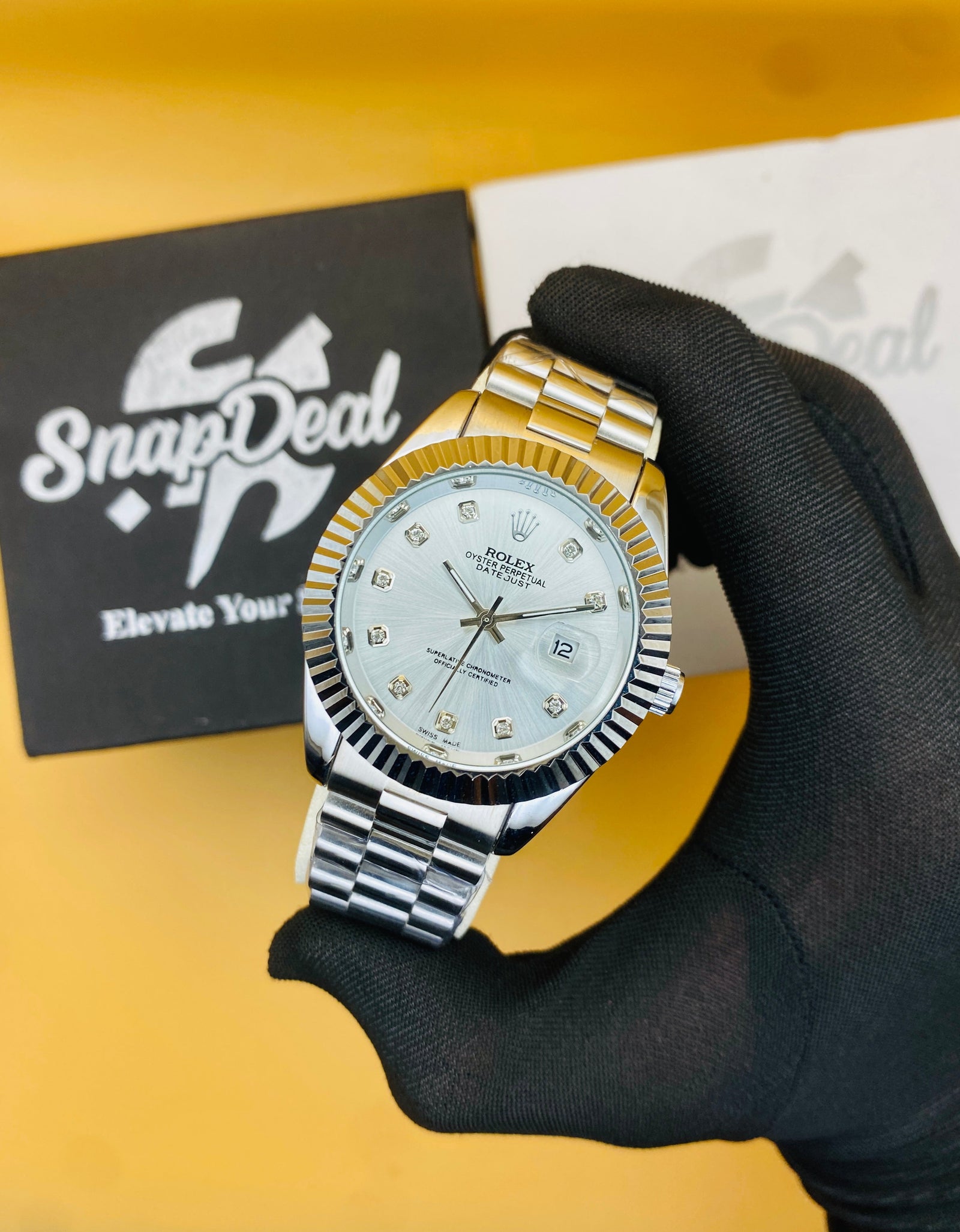 Rolex Stainless Steel 40mm Silver with (Silver Dial) Kangaroo