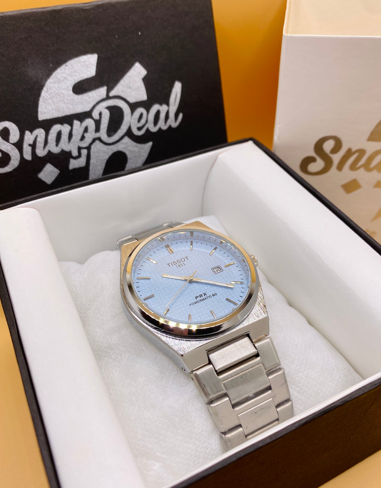 TISSOT PRX - Silver with (Ice Blue Dial)