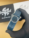 P-P Blue Leather Strap Master Lock - Dial (Blue-Silver)