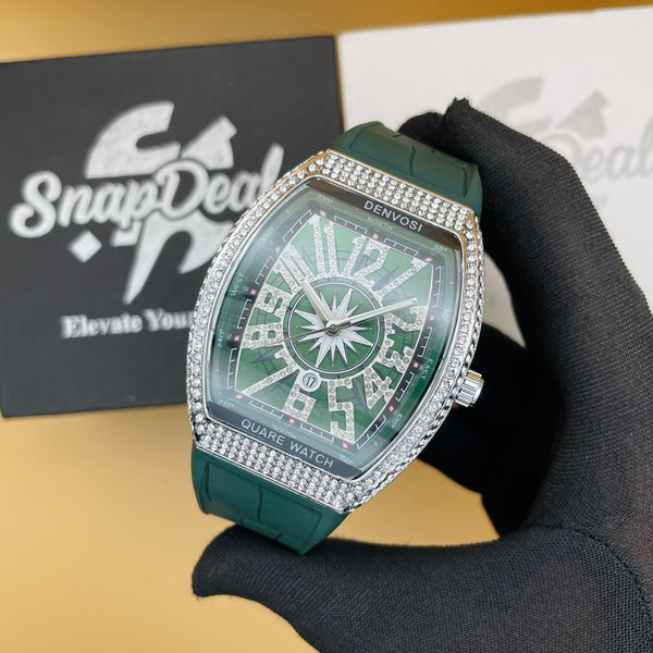 F-M Diamond Green Strap