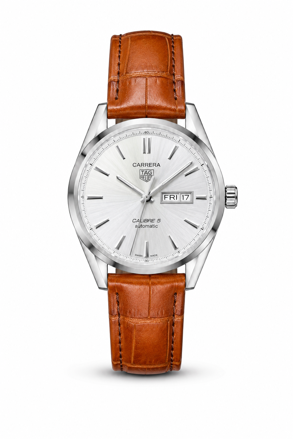 Tag Caliber 5 Brown Leather Strap
