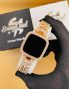 Exclusive Crystal-Embedded Digital Watch with Luxury Bracelet Design (Rose-Gold)