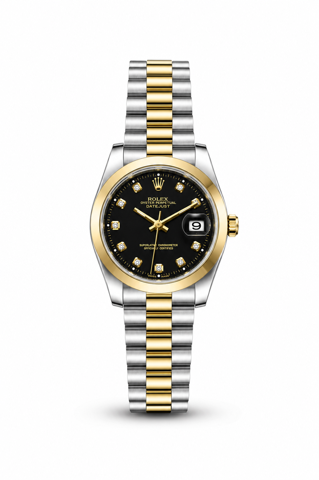 RLX Golden-Silver with (Black Dial)