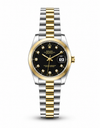 RLX Golden-Silver with (Black Dial)