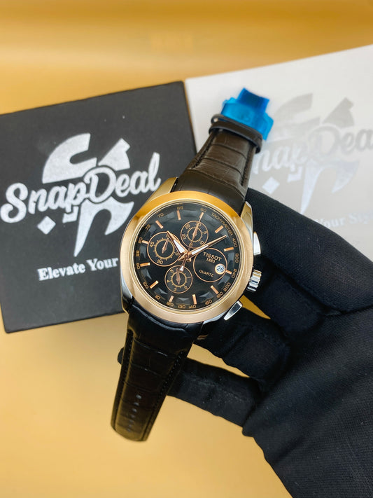 TISSOT 1835 Special Edition Chronograph Watch (Black & Gold)