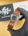 PATEK PHILLIPE Brown Leather Strap Master Lock - Dial (Brown-Silver