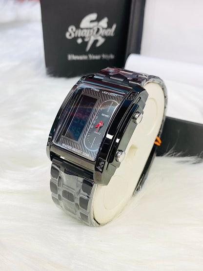 Skmei 3 Time Black Watch