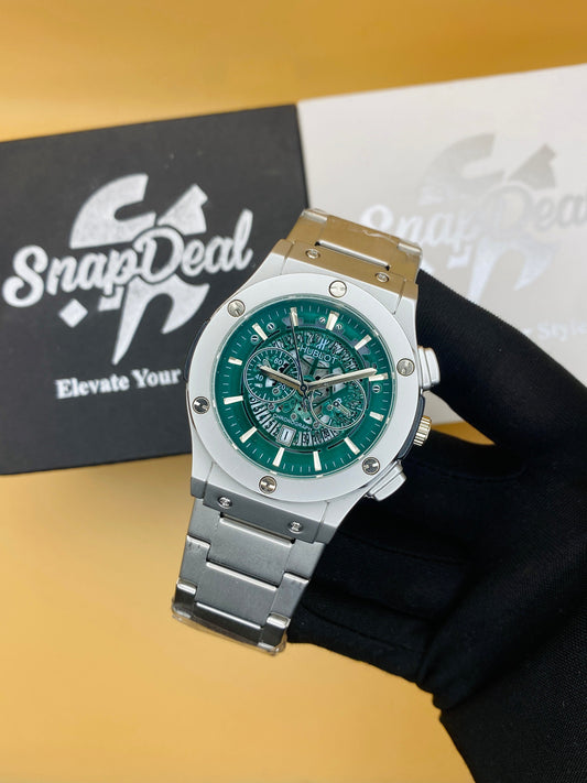 HUBLOT Skeleton Green (Silver)
