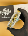 RLX Golden Silver with (Golden Dial) Diamonds Bezel