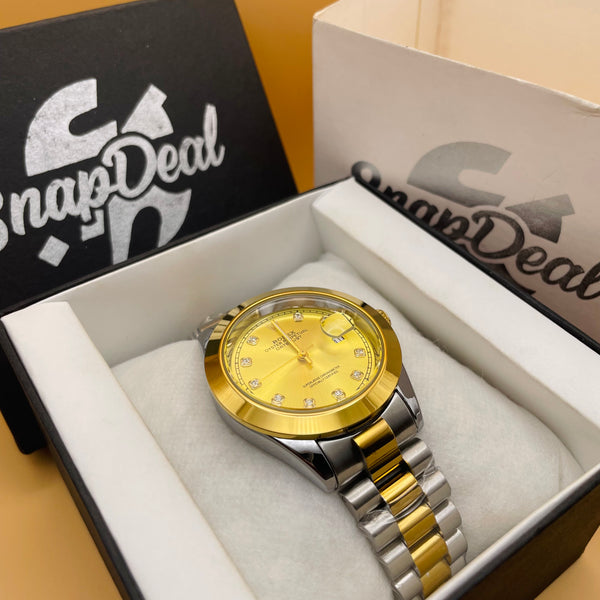 RLX Golden-Silver with (Golden Dial)