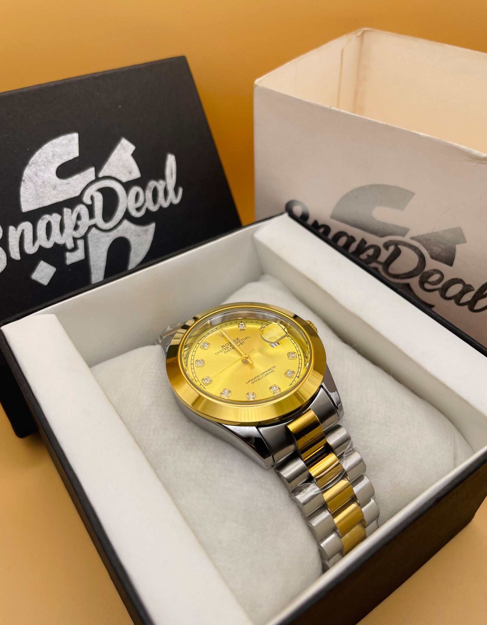 RLX Golden-Silver with (Golden Dial)
