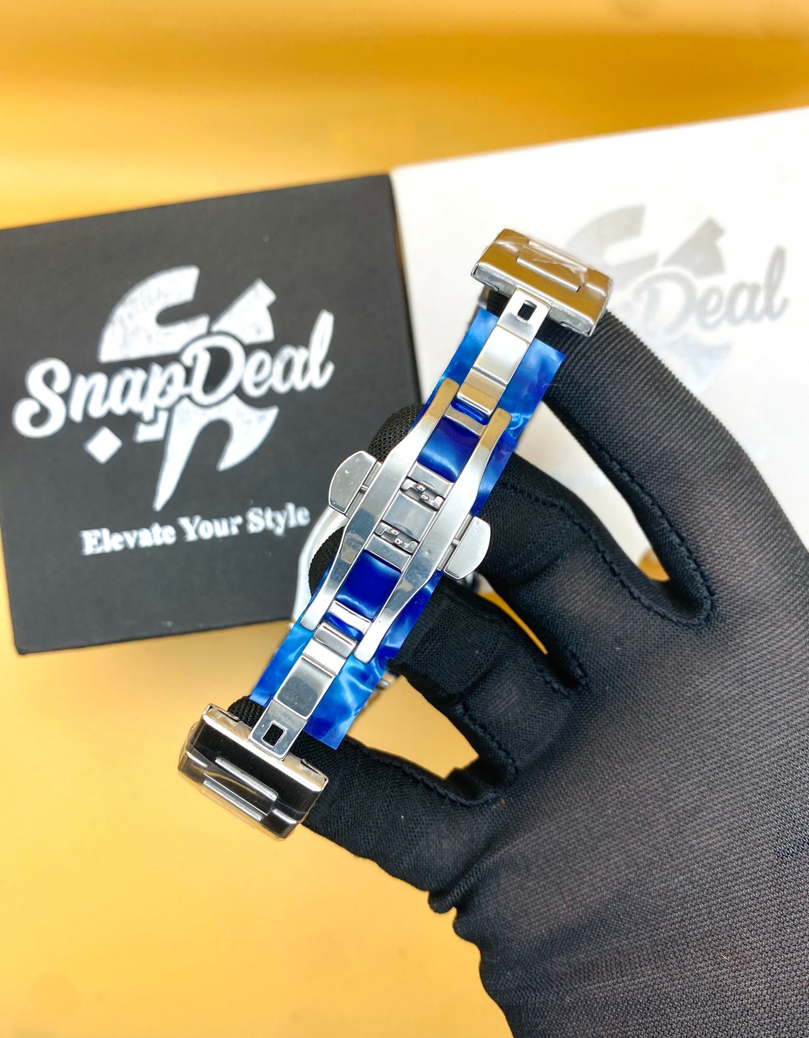 Bestwin Stainless Steel Silver with (Black Dial)