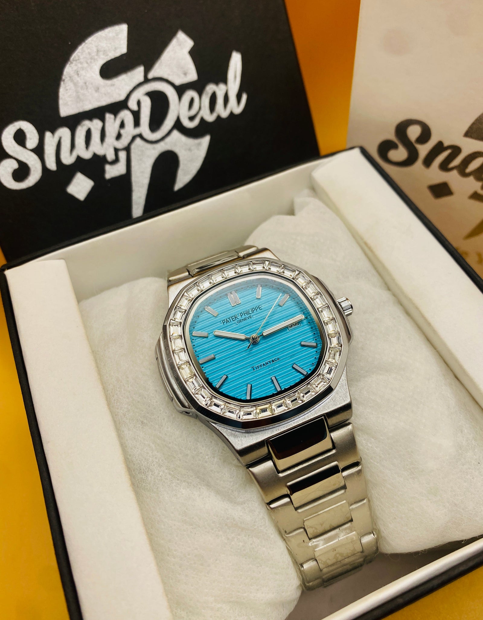 Patek Philippe Geneve Silver with (tiffany Dial)