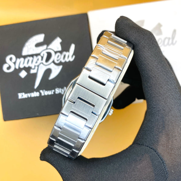 Bestwin Stainless Steel Silver with (Black Dial)