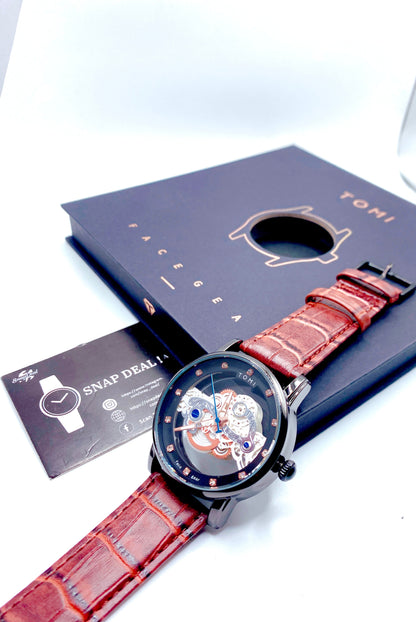 Premium Tomi Skeleton Face Gear Watch