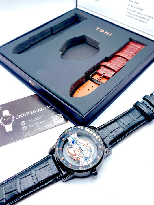 Premium Tomi Skeleton Face Gear Watch